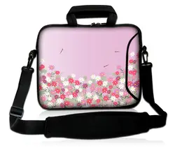 13 15 17 дюймов розовый цветок неопрена для ноутбука Сумка Case Сумки для ноутбуков поддержка Логотип Женская сумка для MacBook ASUS Dell