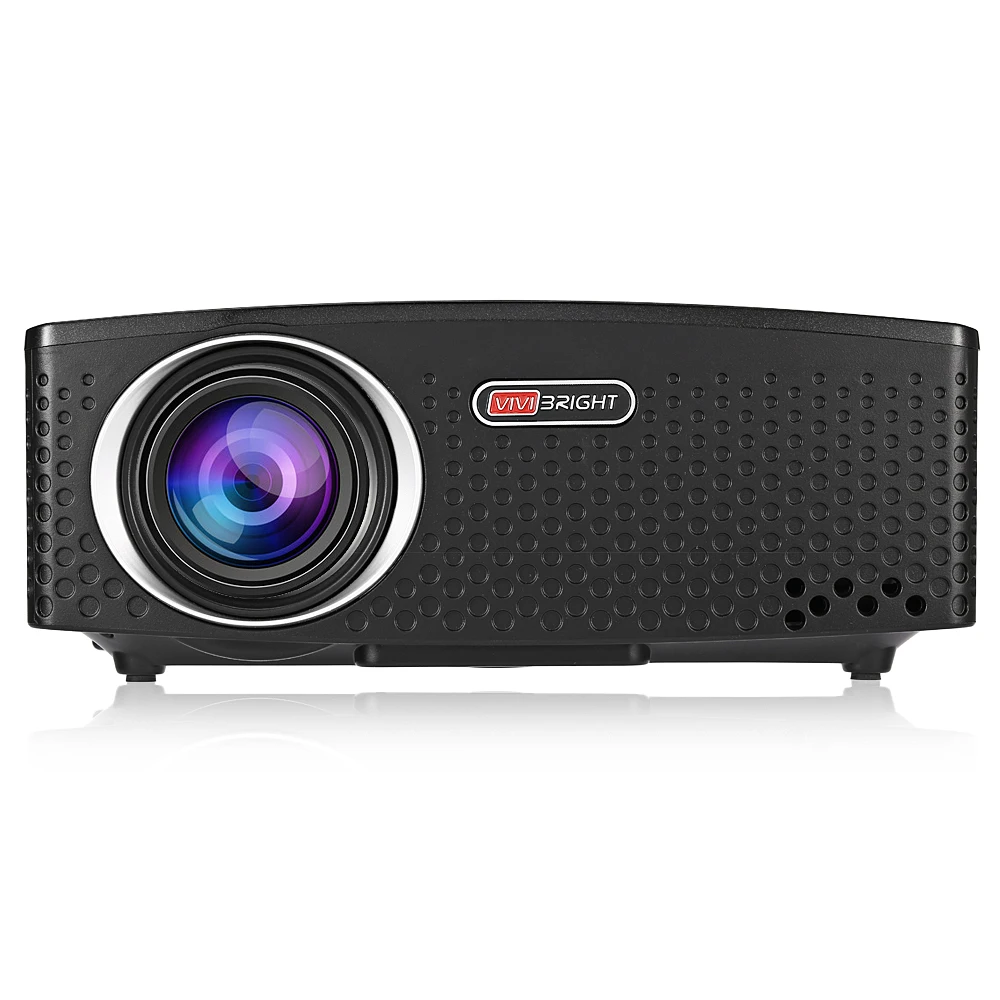 VIVIBRIGHT GP80 LCD الكشافات 1800 لومينز HD البسيطة المحمولة العارض للمنزل مسرح السينما دعم 1080 P USB HDMI VIVIBRIGHT GP80 LCD الكشافات 1800 لومينز HD البسيطة المحمولة العارض للمنزل مسرح السينما دعم 1080 P USB HDMI