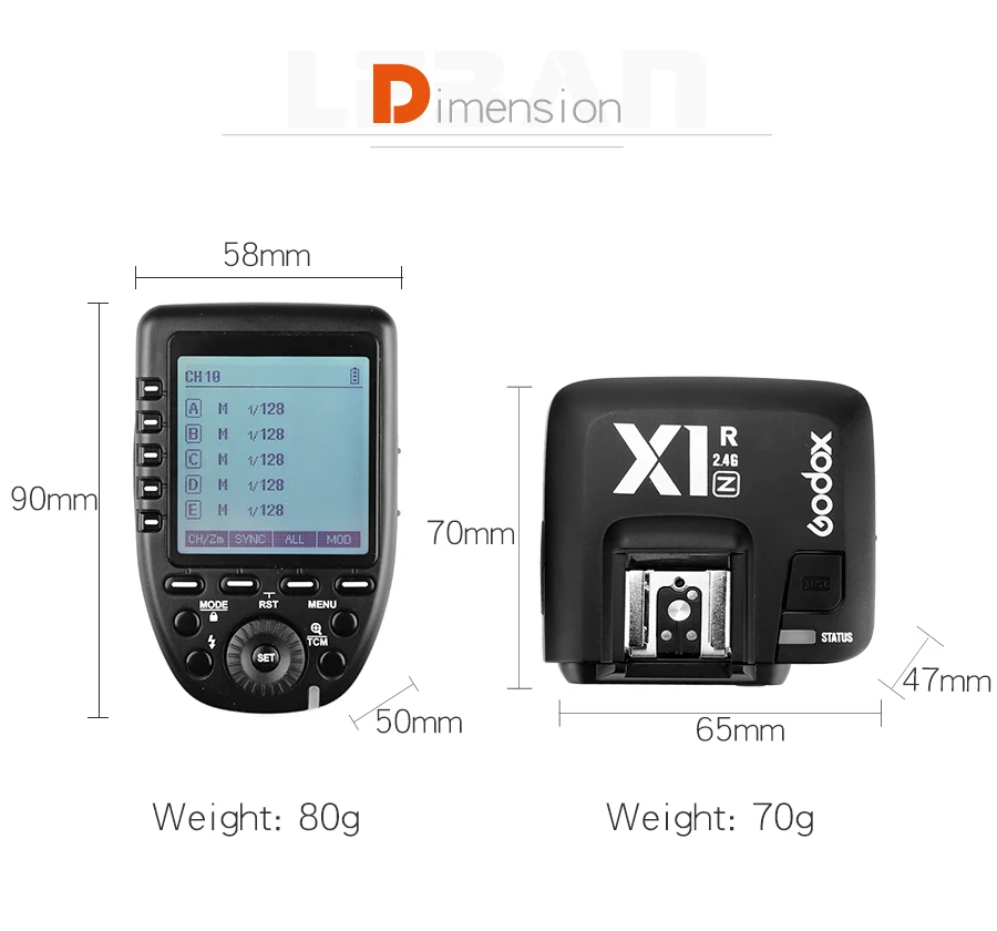 GODOX XPro-N i-ttl 2,4G Беспроводная Высокоскоростная синхронизация X СИСТЕМА триггер+ Godox 2x X1R-N приемник для камер Nikon