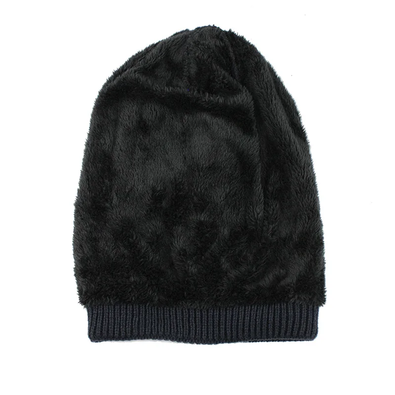 [FETSBUY] Зимние шапки для мужчин, вязаные шапочки, женские бархатные теплые шапочки для мальчиков, уличные шапки унисекс Chapeu Gorros Masculino 18012