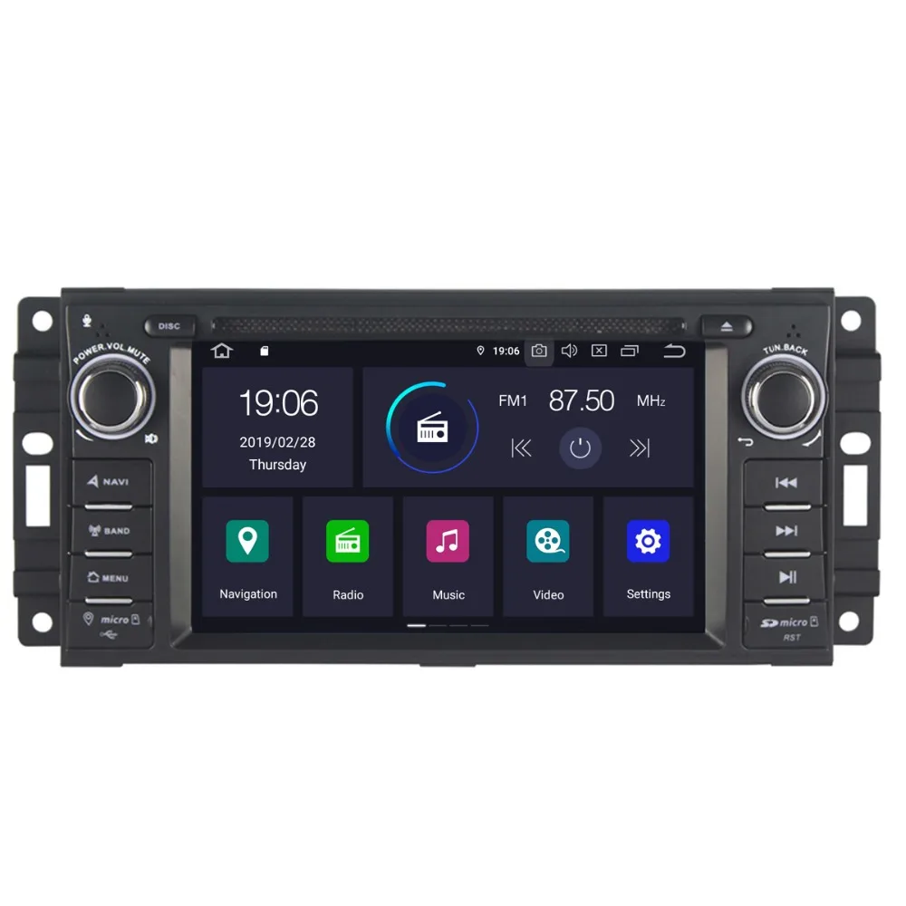 COIKA 6," Android 9,0 системы 4 ядра DVD стерео для Jeep Commander компас Grand Cherokee Dodge gps Navi SWC WiFi БД DVR