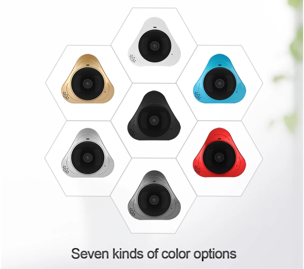 

HD 960P 3D wireless IP camera 360 degree Full View Network Home Security Wi-Fi Camera Panoramic IR 1.44mm