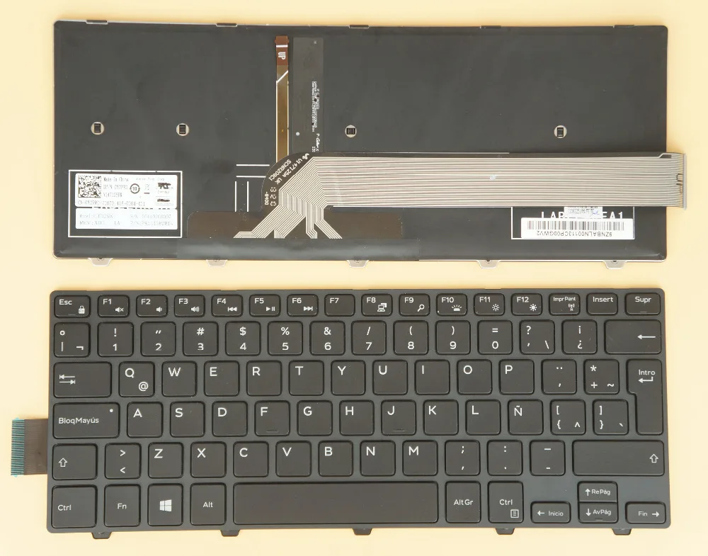 NEW For Dell Inspiron 3441 3442 3443 3451 3458 Laptop Keyboard Latin Spanish Teclado Backlit | Компьютеры и офис