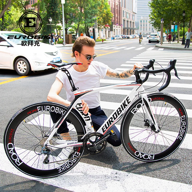 EUROBIKE Road Bikes Aluminum Frame Shimano 16 Speed 700C Inches Wheel EUROBIKE Road Bikes Aluminum Frame Shimano 16 Speed 700C Inches Wheel