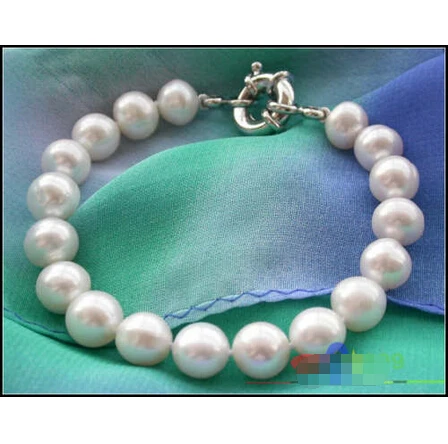

Free shipping >>>>>>p2072 NAUTRAL 8" 10mm WHITE ROUND FRESHWATER PEARL BRACELET
