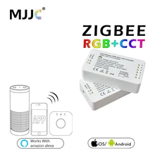 ZIGBEE – contrôleur de bande LED RGB CCT, contrôleur de contrôleur de bande, dc12v 24V, ZLL App, RGBW RGB