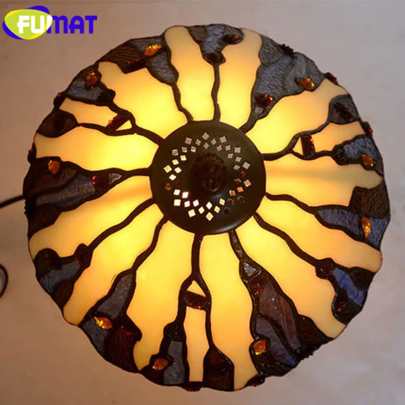 3Tiffany Stained Glass Tabe Lamps for bedroom