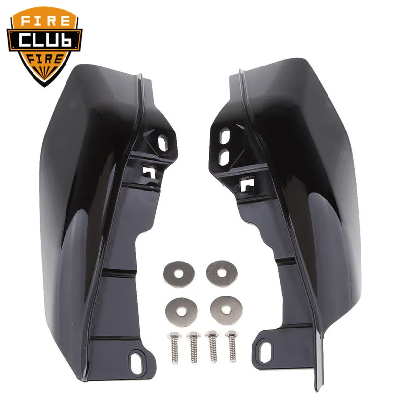 For Harley Touring Road King Street Glide FLHX Electra Glide Black Mid Frame Air Deflectors Trim