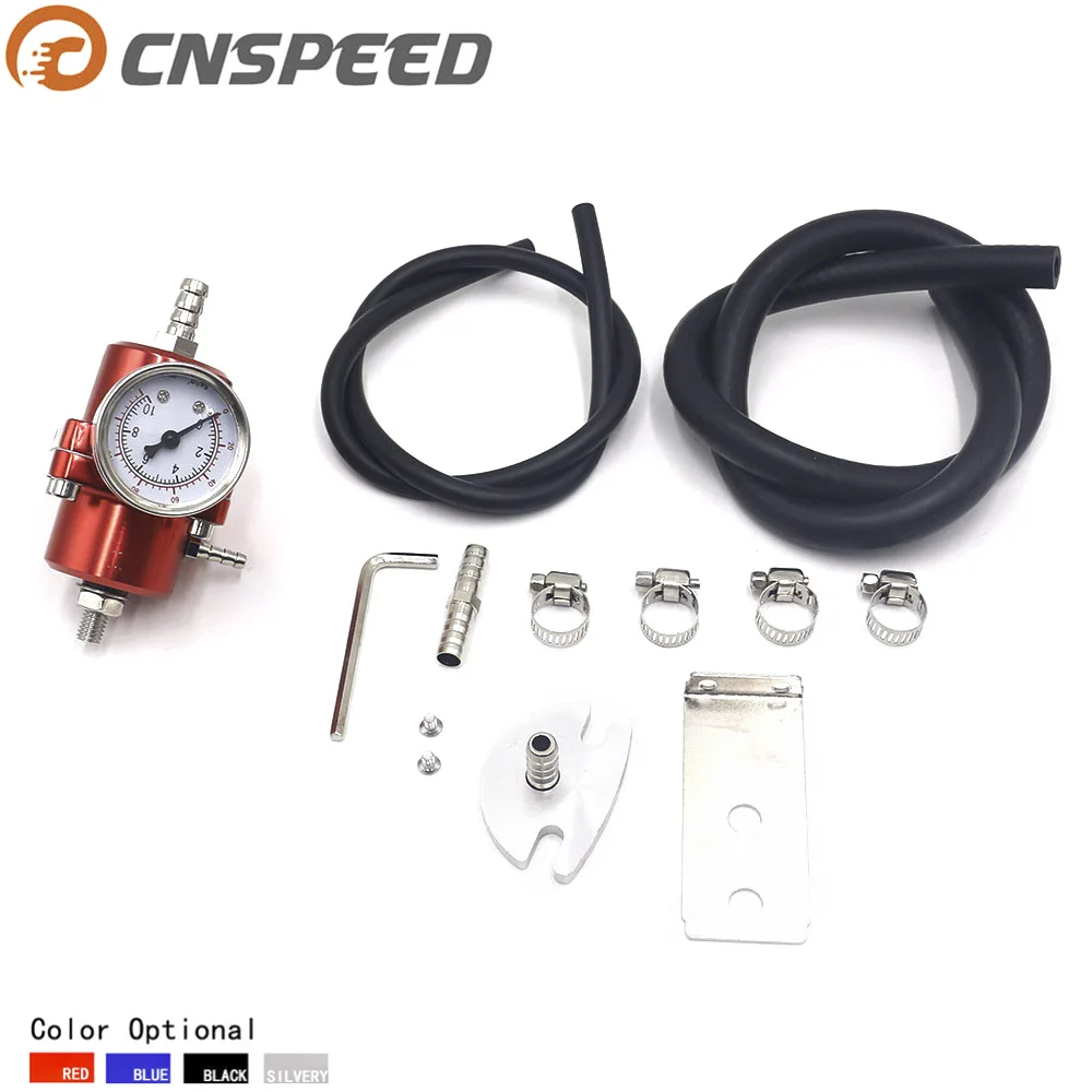 CNSPEED Aluminum Universal Adjustable Fuel Pressure Regulator with gauge YC100507 | Автомобили и мотоциклы