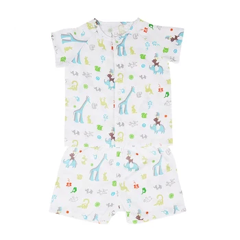 

i-baby Baby Romper Newborn Infant Clothes Animal Rompers 100% Cotton Gauze Muslin Short Sleeve Romper Jumpsuits Baby's Sets