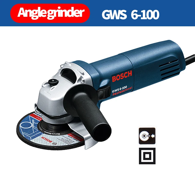 Bosch GWS Series Angle Grinder Metal Cutting Polishing Machine Upgrade New Metal Polishing Machine - Цвет: GWS 6-100
