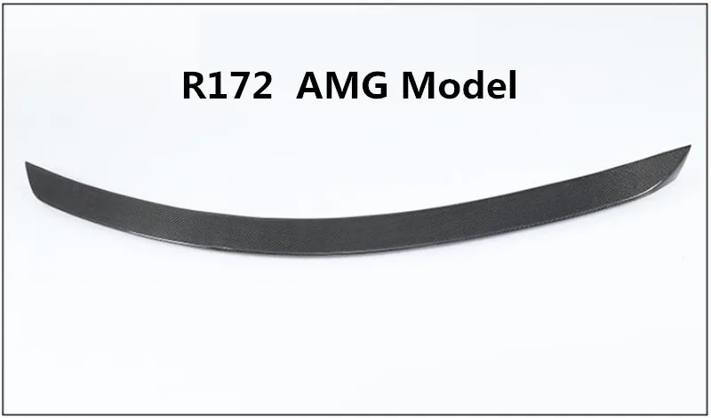 R171 AMG Model Спойлер из углеродного волокна для Mercedes Benz SLK Class R171 R172 SLK200 SLK250 SLK300 SLK350 SLK55 высокое качество Спойлеры заднего крыла - Цвет: R171 AMG Model