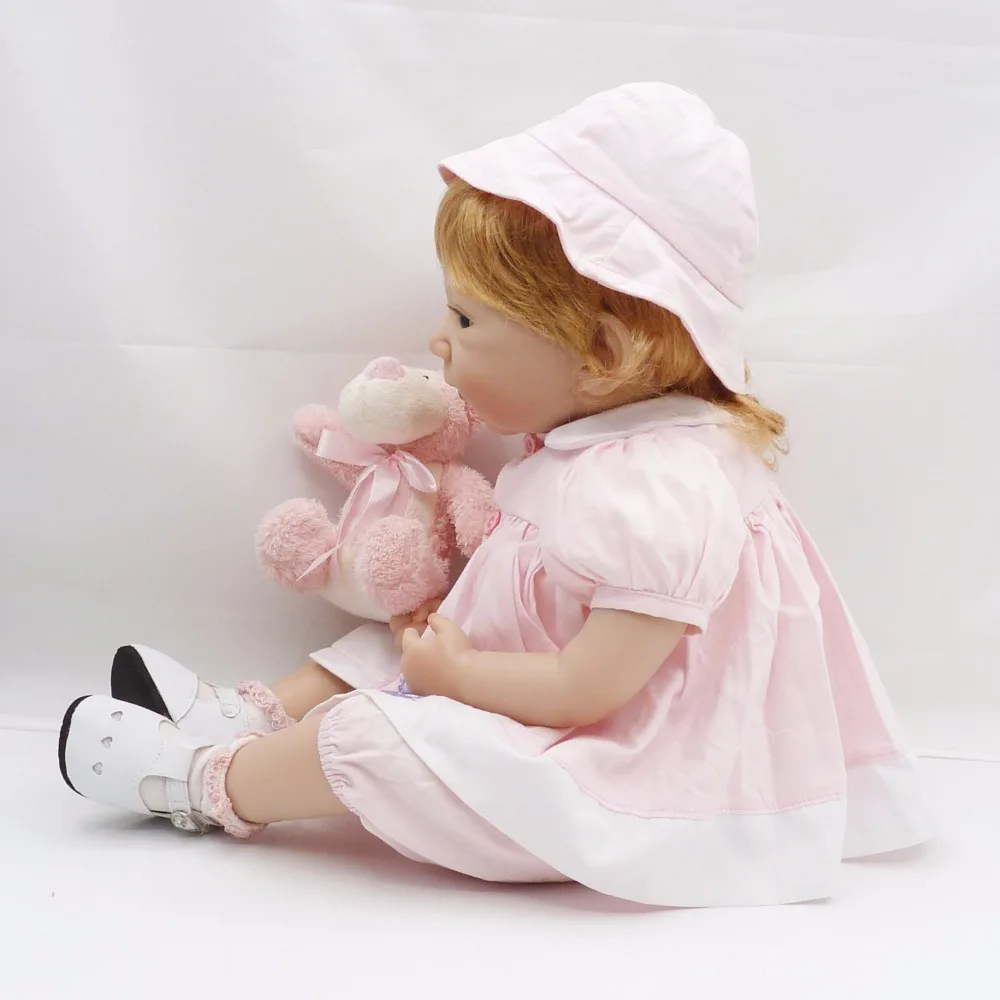 Мягкая силиконовая кукла реборн 2" Bebes reborn menina bonecas Реалистичная девочка принцесса кукла детская игрушка подарок