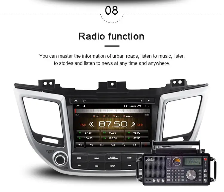 Clearance JDASTON Android 9.1 Car DVD Player For Hyundai Tucson/IX35 2015 2016 2017 Multimedia GPS Navigation 2 Din Car Radio Audio WIFI 9