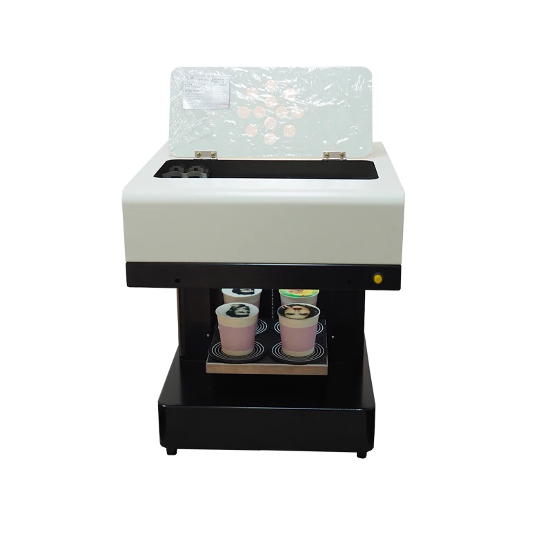 4 Cups Coffee Printer With Edible Ink Option Macaroon Coffee Print