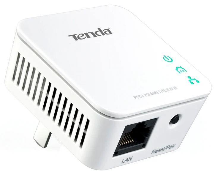 Один Tenda P200 Мощность линия Мини переходник удлинитель для головок без проводки бурения 200 Мбит/с проводным подключением сетевой адаптор Plug& Play