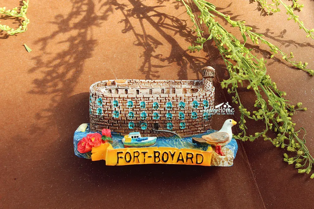 France Tourist Travel Souvenir 3D Resin Fridge Magnet Craft GIFT Fort Boyard 