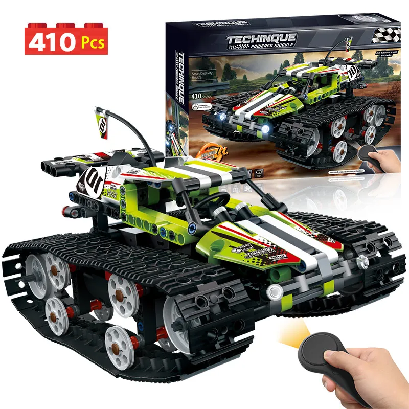 

Remote Control Motor Bricks Compatible RC Technic Tracked Racer Car Power Function Building Blocks Toys For Children
