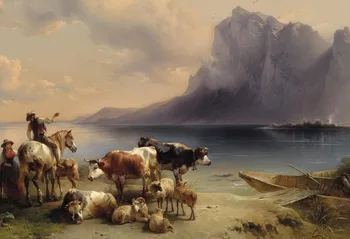 

wholesale oil painting # GOOD ART-HOME office club animal cattle cow PAINTING TOP Decorative art PAINTING on canvs