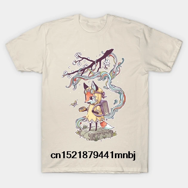 Printed Men T Shirt Cotton TShirt O Neck Short Sleeve New Style Little Explorer Fox Women T 