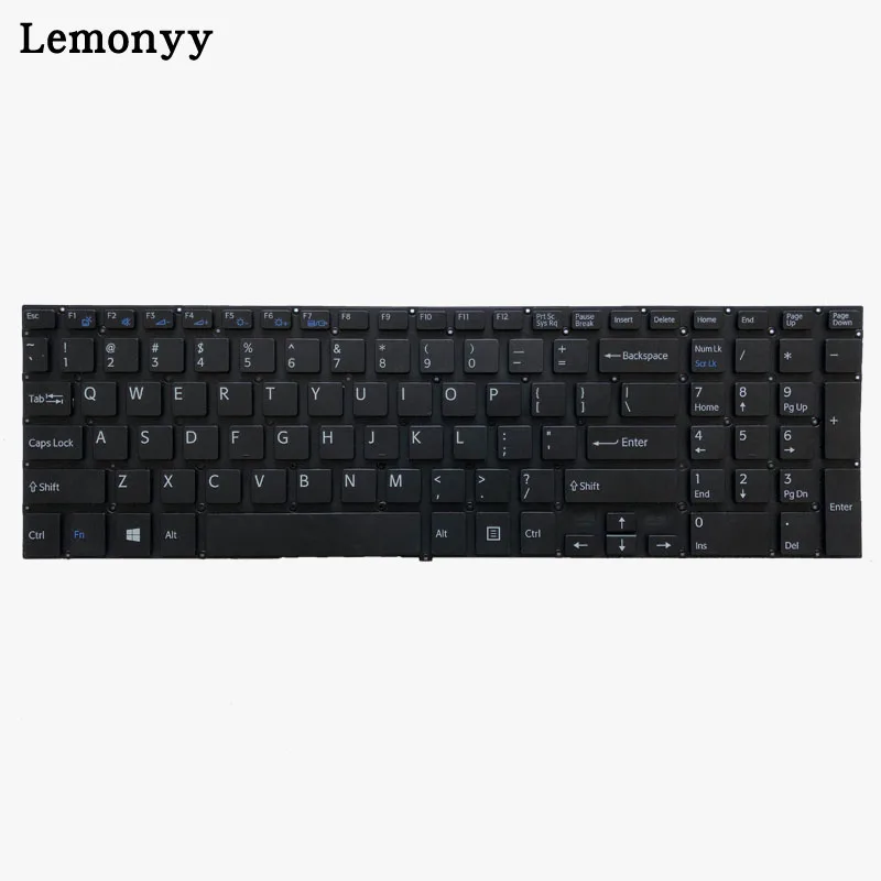 Клавиатура для ноутбука sony VAIO SVF152C29V SVF153A1QT SVF152 SVF15A100C SVF152100C SVF153 SVF1521Q1RW черный/серебристый/белый