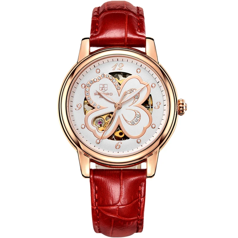 

SEKARO 8026 Switzerland watch women luxury brand genuine ladies mechanical watch female fashion trend 2018 new watch