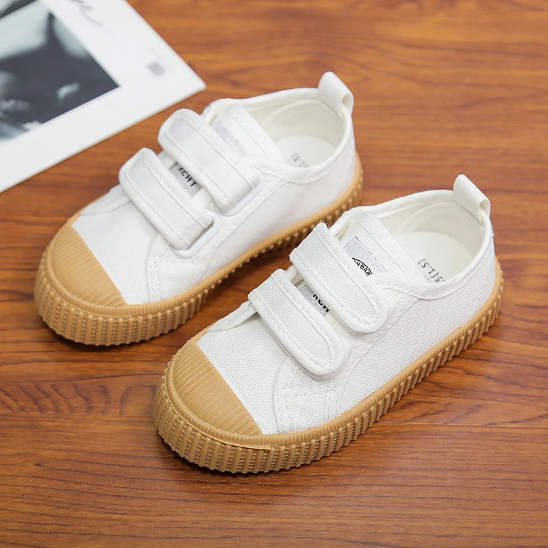 

Solid Color Children's Running Shoes 2019 Spring And Autumn Fashion Casual Children's Canvas Sneakers Light Weight Platform Shoe