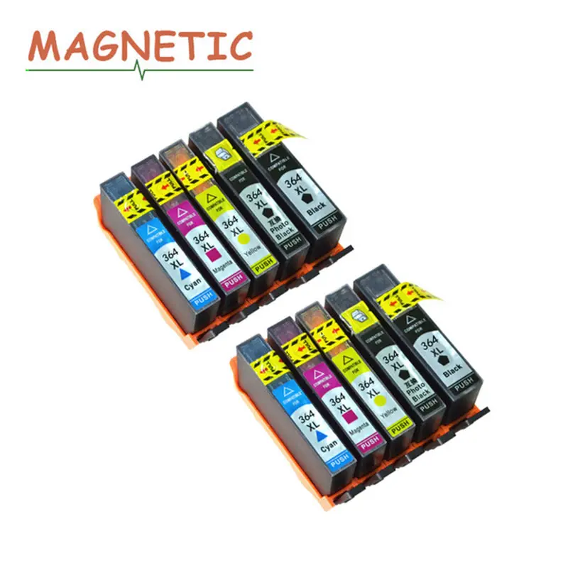 Магнитный 10 шт. совместимые картриджи для HP364 364 XL HP DeskJet 3070A 3520 Officejet 4610 4620 4622 5510 6510