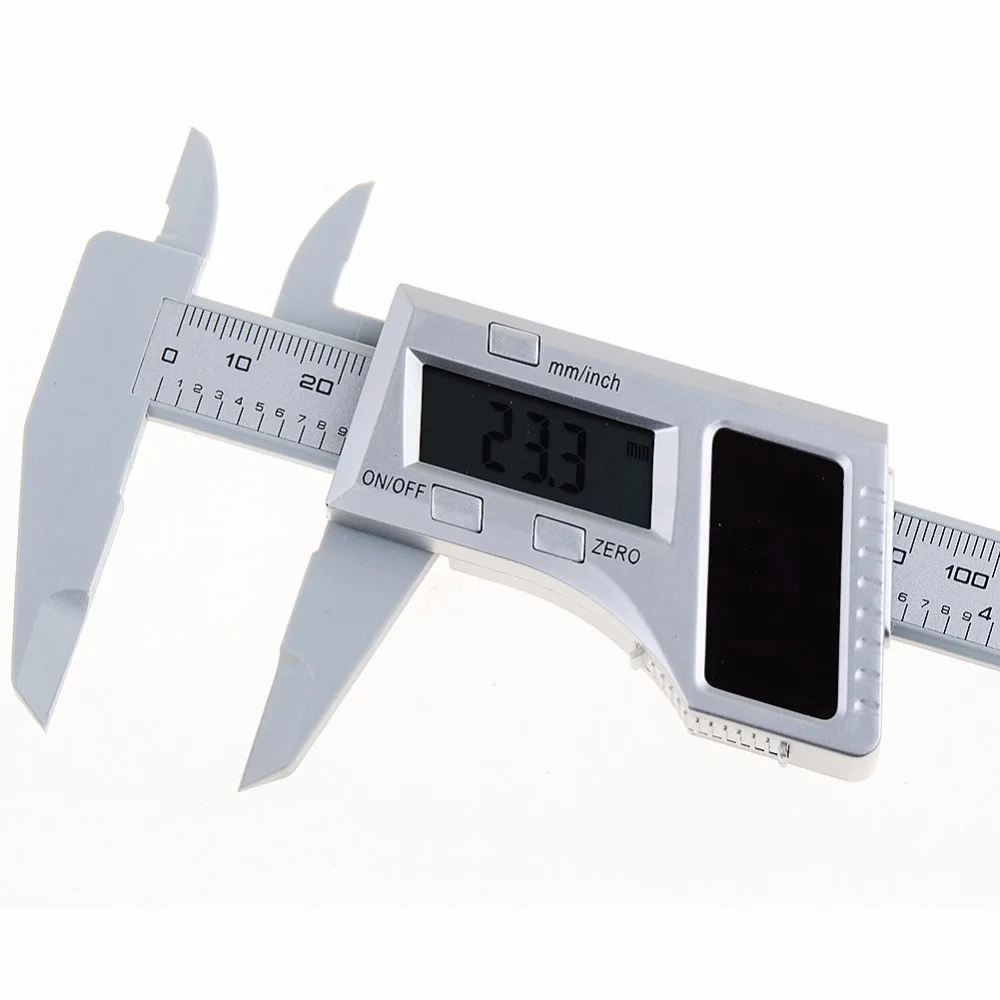 6 0 150mm Digital Solar Dual Power font b Caliper b font LCD Vernier Gauge Micrometer