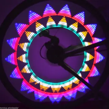 

42 Patterns 16 Colorful LED Lights Bicycle Bike Cycling Wheel Spoke Light Lamp
