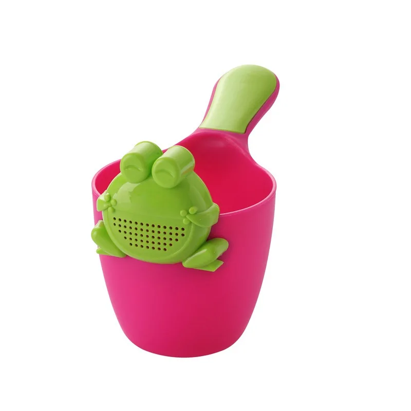 MOTOHOOD Cartoon Baby Bath Caps Baby Shampoo Cup Children Bathing Bailer Baby Shower Spoons Child Washing Hair Cup  (2)