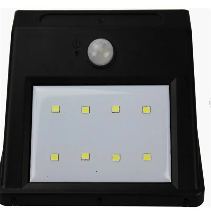 Уличный водонепроницаемый настенный светильник 8 светодиодов датчик движения