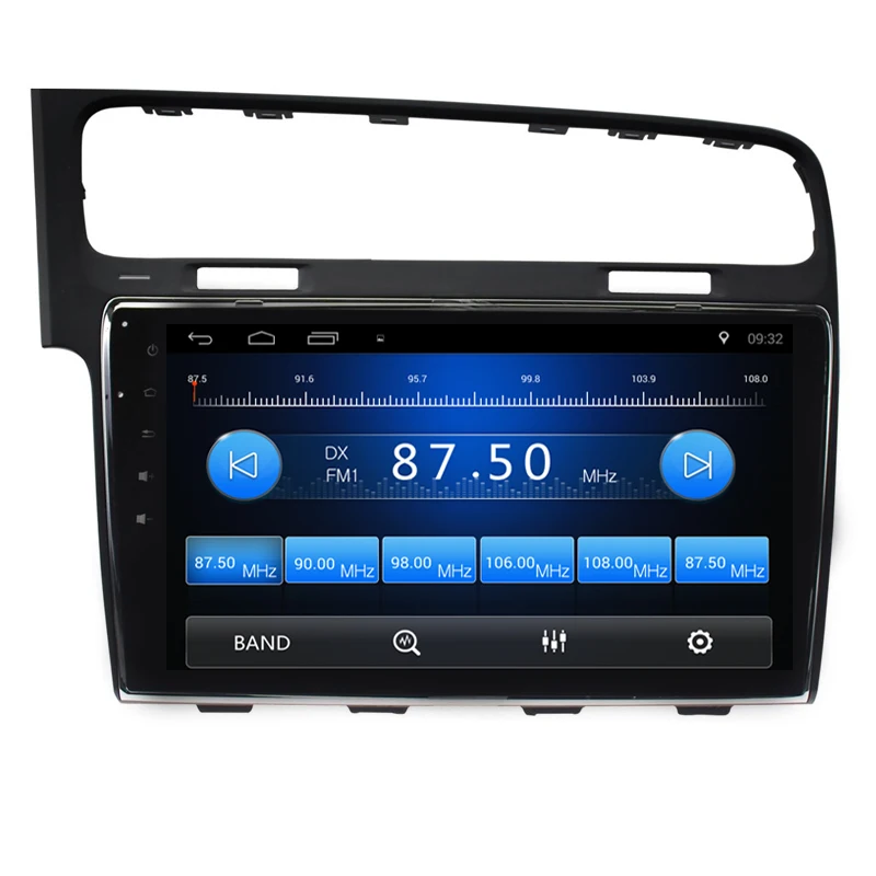 Top 10.2" Android 6.0/7.1 Touchscreen Bluetooth 2 DIN Car Radio GPS Navigation for 2013 2014 2015 VW Golf 7 with WIFI FM 3