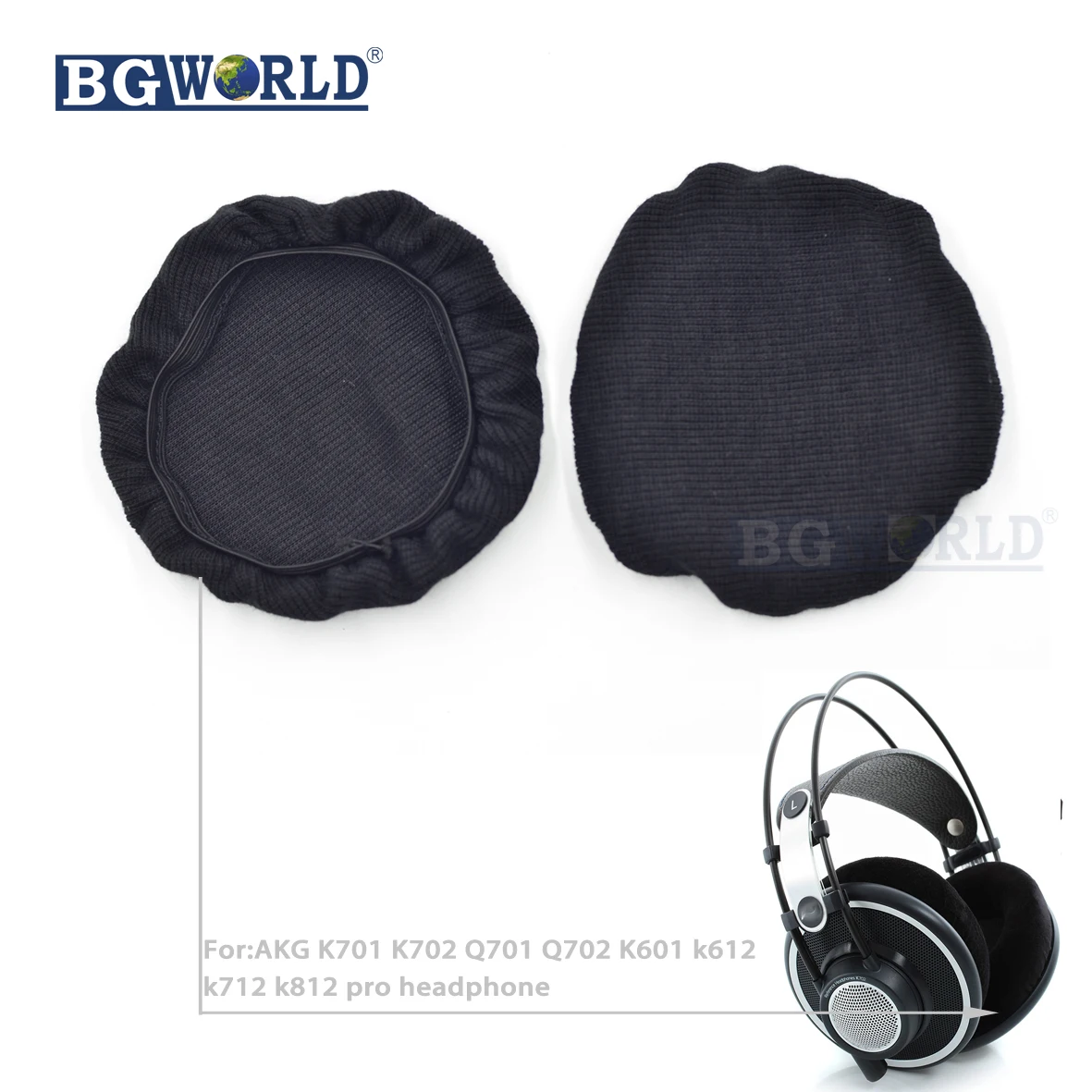 X2 Universal Ear Pads Protective Earmuff Cover For Akg K701 K702 Q701
