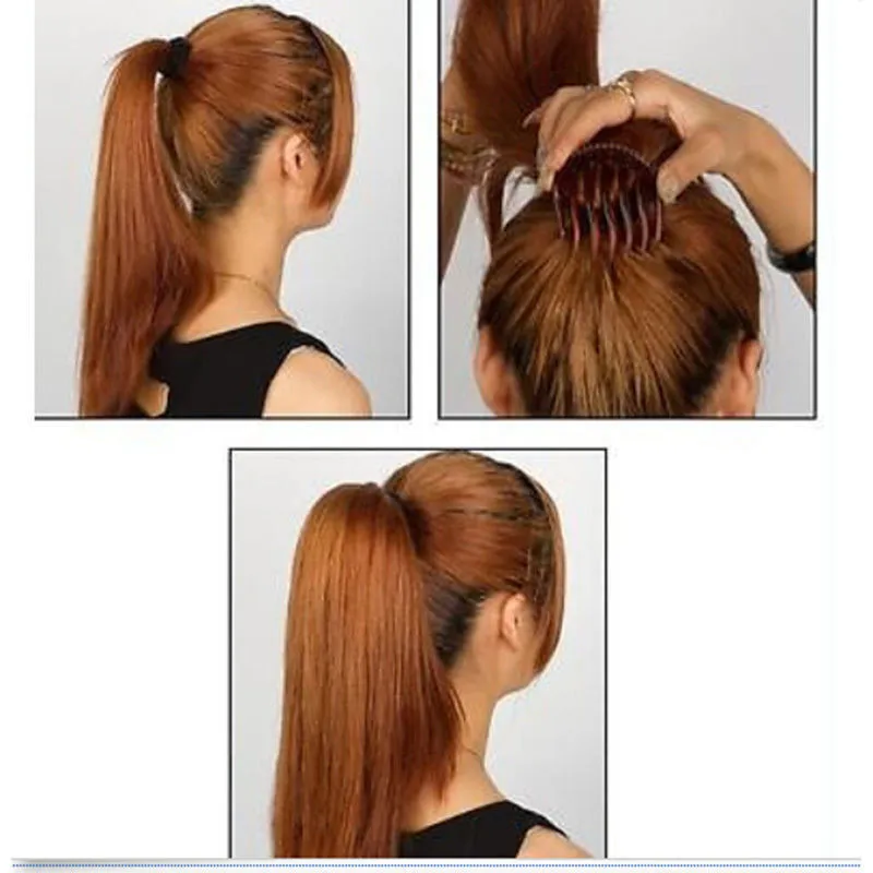 Details about / Inserts Hair Clip Bun Wedding Hair Comb Women Fluffy Pony Tail Styling Tools W