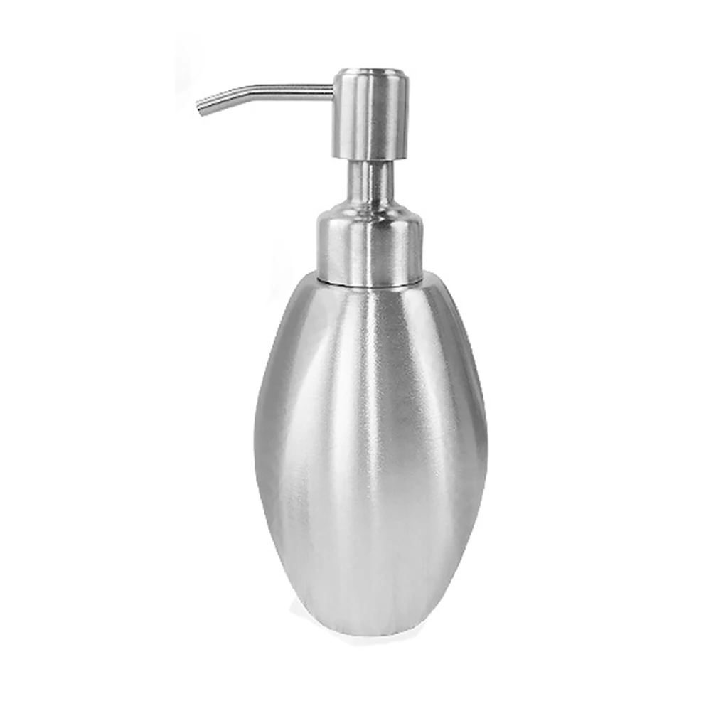 

Bathroom Hardware Stand Liquid Soap Dispensers Sus304 Stainless Steel Bathroom Accessories Liquid Soap Dispensers Brush Silver