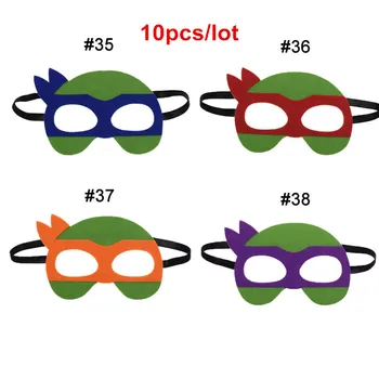

10pcs Ninja Turtles Mask Hulk Batman Superhero Cosplay Superman The Avengers Kid Birthday Gift Cosplay Masquerade Party Masks