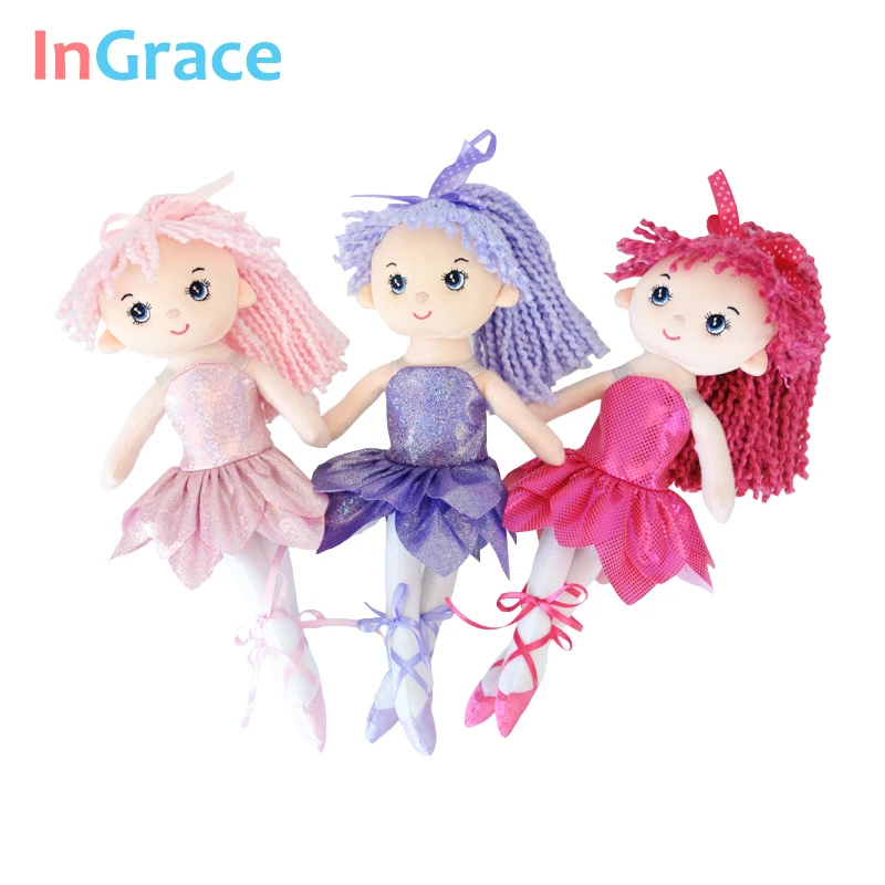 InGrace Бренд Новое поступление Искрящиеся куклы-балерины 3 цвета супер красивая маленькая Балерина Кукла Реалистичная кукла принцесса для девочек