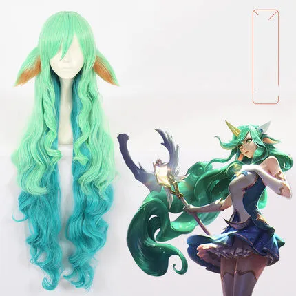 LOL Cosplay Soraka Wig Star Guardian Props Long Hair for Adult |