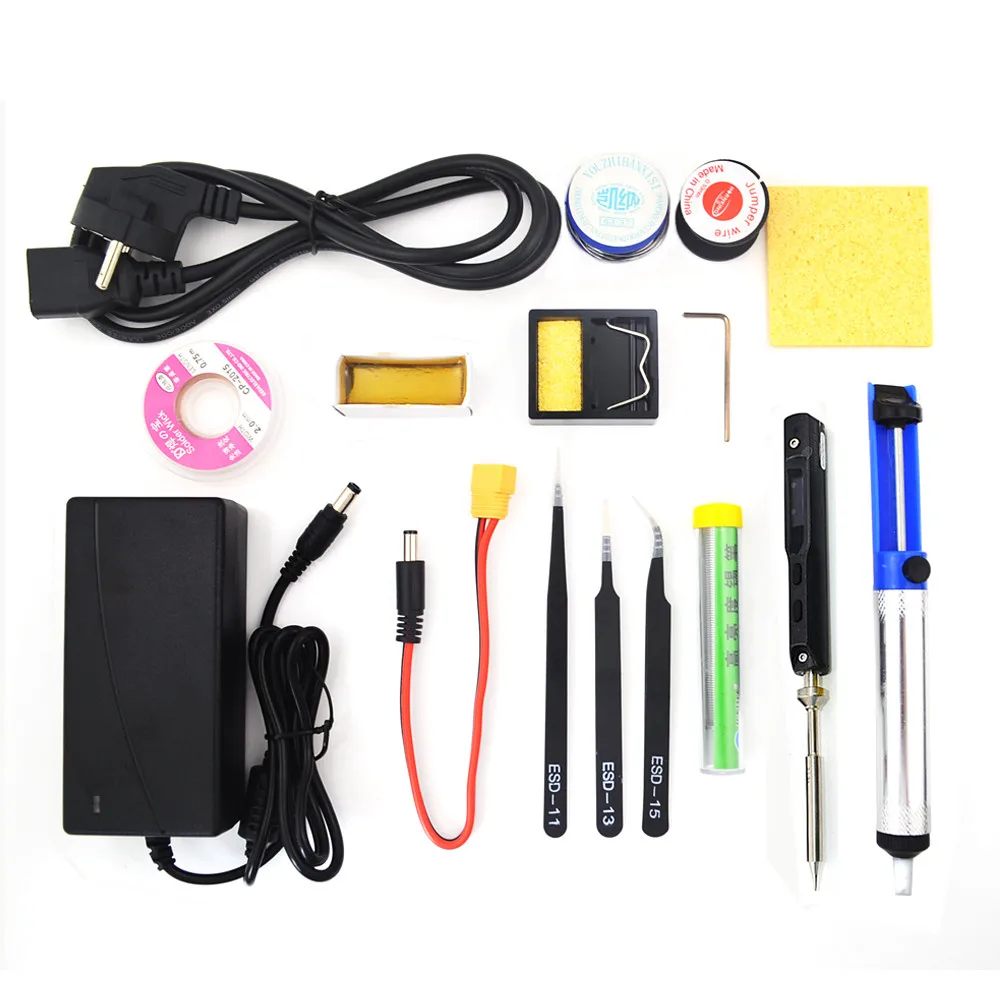  TS100 65W 240V Mini Electric Iron Tool Kit Digital OLED Display Adjustable Temperature and Welding 
