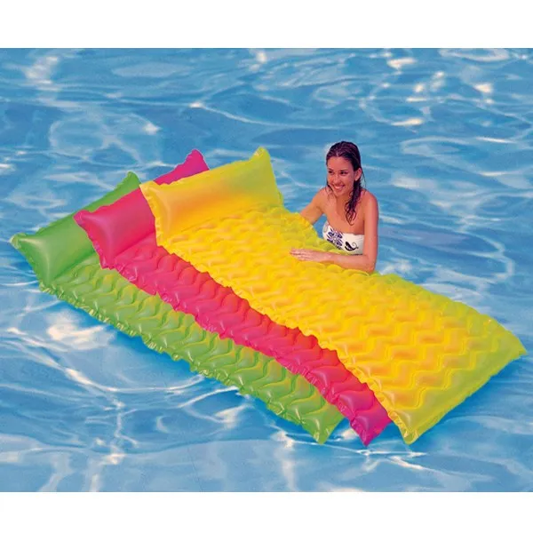 Inflatable Pvc Floating Row Swimming Pool Raft Mat Water Air Floating