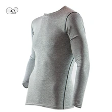 Сжатия фитнес бег рубашка для мужчин с длинным рукавом кожи плотно безрукавки для женщин тренажерный зал Спортивная тренировки Рашгард