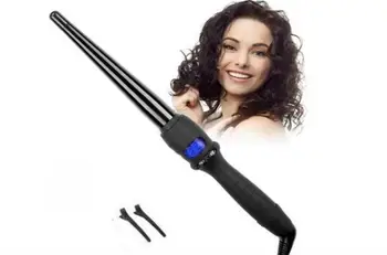 

Sale Hair Curler Ceramic Styling Tools Professional Hair Curling Iron Hair Waver Pear LCD Roller Curling Wand Freeshipping