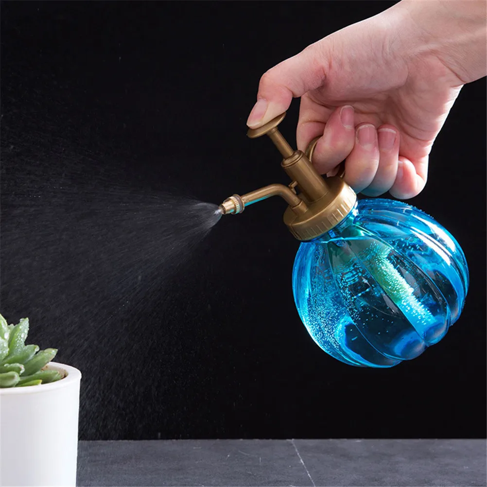Retro Watering Pot Flower Antique Plastic Glass Bronze Style Plants Shower Crafts Cans Bottle Small Garden Tools watering can watering pot flower watering pot