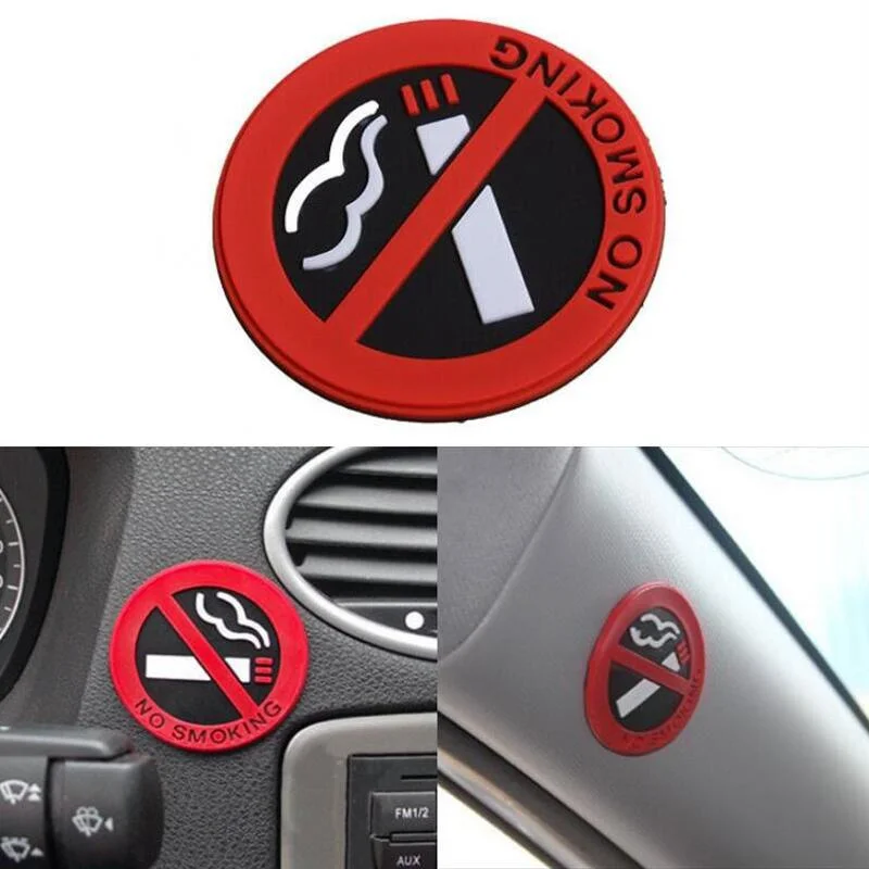 

Car NO SMOKING Sign Tips Warning Logo Stickers For Lada Priora Sedan sport Kalina Granta Vesta X-Ray XRay
