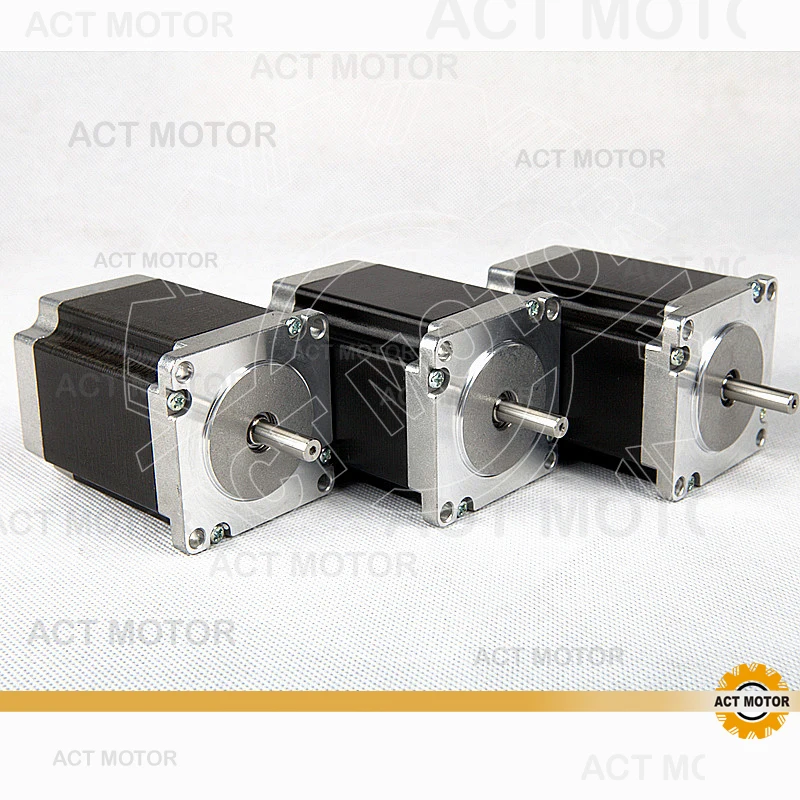 

ACT Motor 3PCS Nema23 Stepper Motor 23HS8630 Single Shaft 6-Lead 270oz-in 76mm 3A CE ISO ROHS US UK CA DE FR IT Free