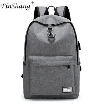

PinShang Travel USB Charging Waterproof Breathable Backpack Bag Notebook Laptop Knapsack For Teenager Fashion ZK28