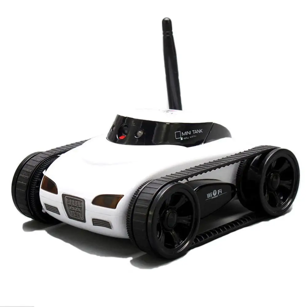 White FPV ipesy wifi в режиме реального времени трансмисс Радиоуправляемый мини-танк HD камера видео дистанционное управление робот автомобиль Интеллектуальный IOS Anroid приложение Беспроводная игрушка - Цвет: White