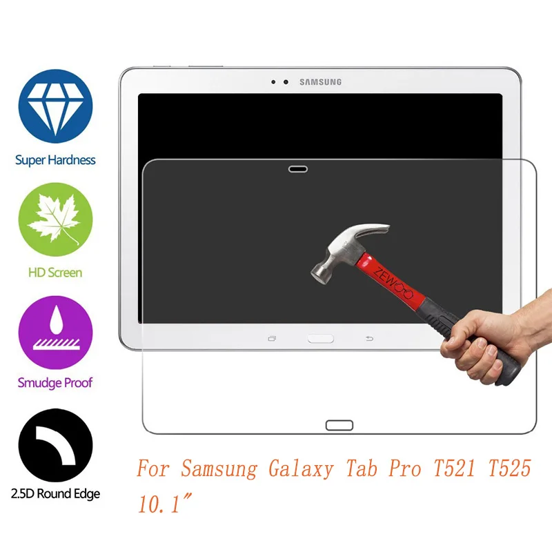 HD закаленное стекло для samsung Galaxy Tab Pro T520 T525 10,1 'Защитная пленка для экрана планшета защитная крышка для экрана для SM-T521 стекло