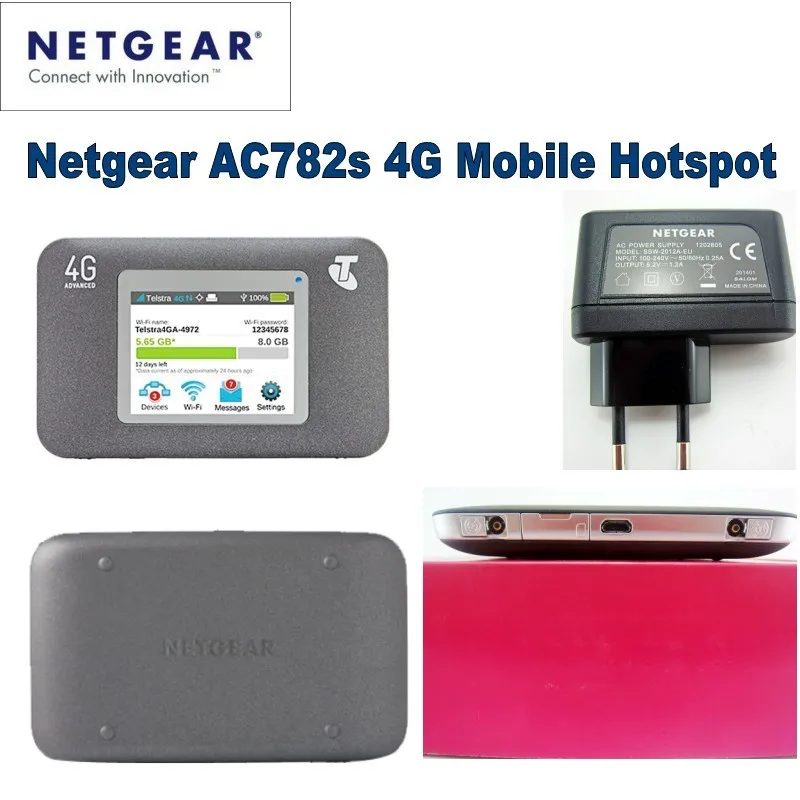 Разблокированный Netgear AirCard 782 S lte 4g беспроводной маршрутизатор 4g wifi ключ 5 ГГц мобильный wifi MIFI точка доступа Карманный плюс 2 шт антенна 4g